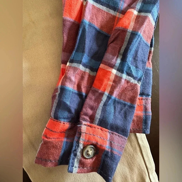 NWOT Carter's Boys 2 pc Flannel Plaid Button Top & Khaki Pant Set size 24m - Picture 6 of 9